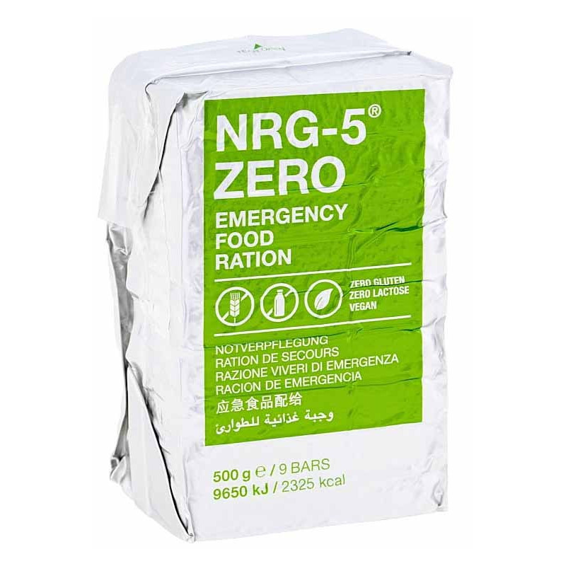 Rations d'urgence NRG-5 Sans Gluten Vegetalien