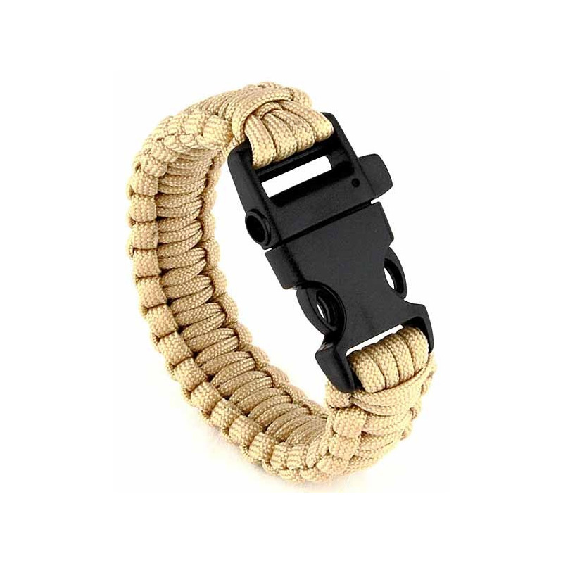 Acheter Avec sifflet outils Bracelet Corde neuf noyau réfléchissant  Bracelet réfléchissant survie Bracelet d'économie