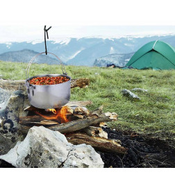 Tribal Pot marmite de bivouac 10 L sur le feu