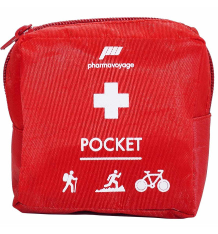32pcs Trousse de Premiers Secours Soins PM Rouge First Aid Kit Camping Rando