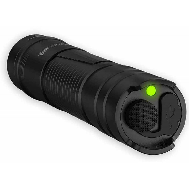 Lampe torche portable 200 Lumens, rechargeable USB, norme IP 44
