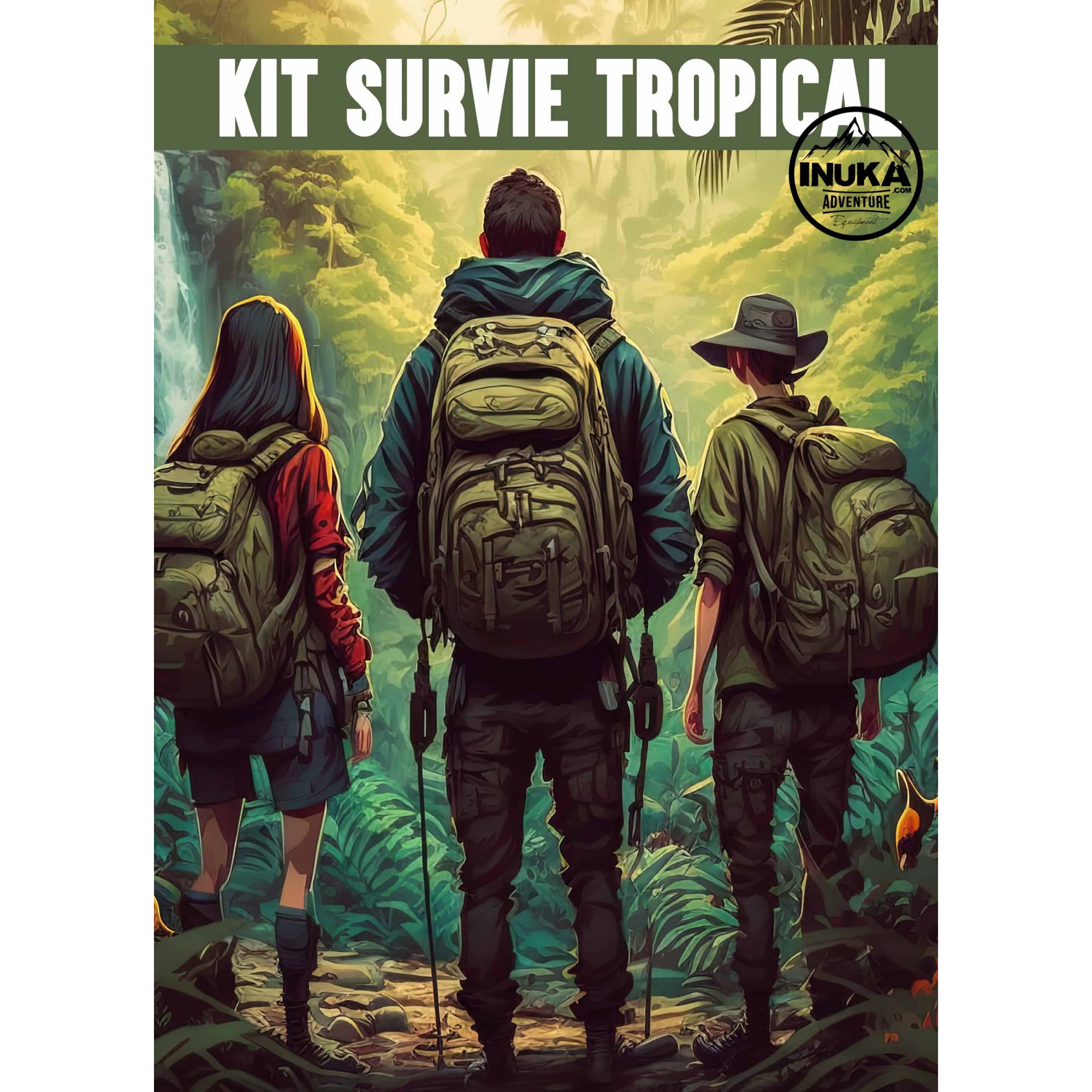 Kit supervivencia personalizado - Pillow tropical