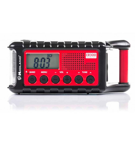 ER300 Radio d'urgenza AM/FM Midland faccia