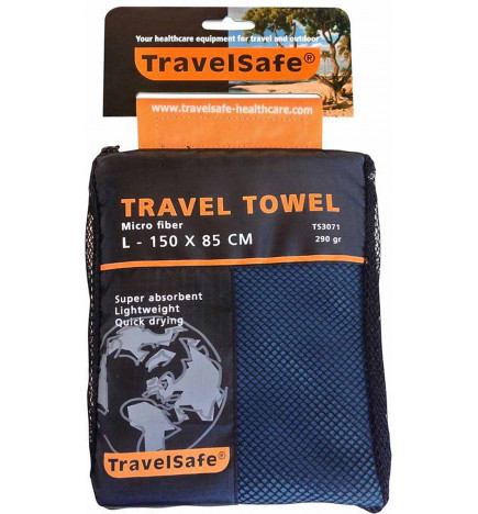 Asciugamano in microfibra 150 x 85 Tasca rete TravelSafe