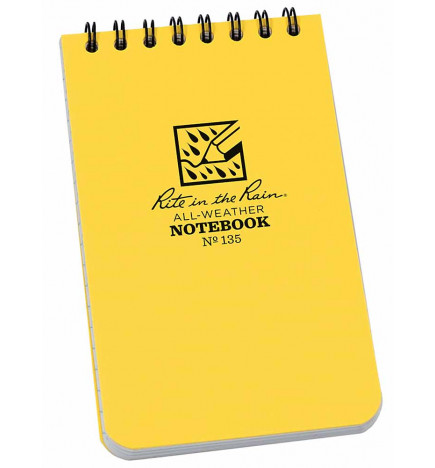 All-weather waterproof notebook 8x13 cm