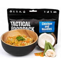 Gefriergetrocknete Hühnernudeln Tactical Food vorne