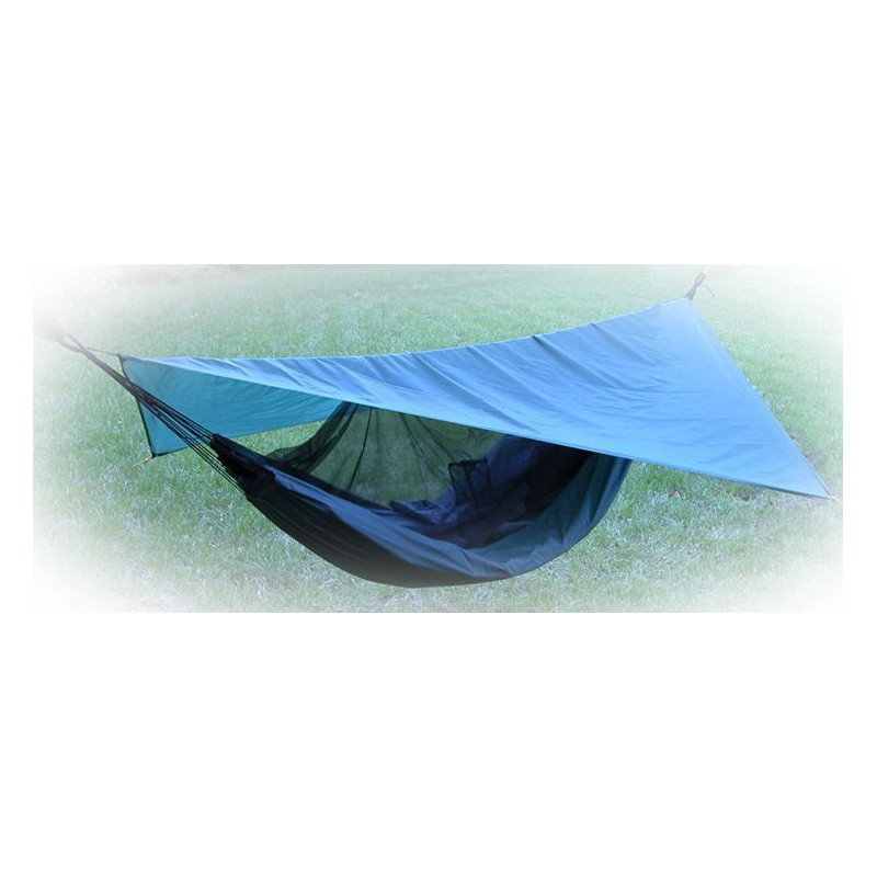 Mosquito net hammock with shelter